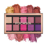 Profusion Cosmetics Fuchsia 10 Shades Eyeshadow Palette - Highly Pigmented, Long-Wearing, Blendable Colour Payoff, Easy to Blend