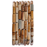 Natural Blown Picture Stone Cylinder Tube Beads 4x13mm 38cm/str Loose Semi Gemstone Stone Beads for Making Bracelets Necklace Ea