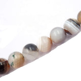 Gemstone Beads for Jewelry Making, Sold per Bag 5 Strands Inside, Botswana Agate 6mm