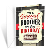 Prime Greetings Brother Birthday Card, Made in America, Eco-Friendly, Thick Card Stock with Premium Envelope 5in x 7.75in, Packa