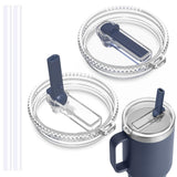 HAILIWEI 30 oz Straw Lid for YETI 30/32 oz Tumbler, 35/42 oz Straw Mug, Rambler Shatter-Proof Dishwasher-Safe Replacement Yeti Lid 30 OZ,BPA Free(Push-in Mug Lid)