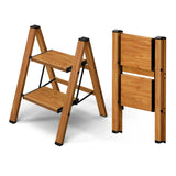 Taranta 2 Step Ladder,Aluminum Lightweight Folding 2 Step Stool with Anti-Slip Wide Pedal, 330lbs Capacity Step Ladder for House