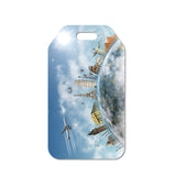 Isee 360 Around World Acrylic Luggage Bag Tag And Travel Id Label For Traveler Baggage Suitcases Bags With Ring