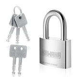 KAWAHA 41/50KD-5SK 2 Inch High Security Stainless Steel Padlock With Key for Indoor and Outdoor Use (SUS304, Heavy Duty, Anti-Ru