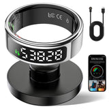 Smart Ring Fitness Tracker for Men Women - Ring with Touchscreen Display for Activity, Sleep & Heart Rate Tracking, Step Counter