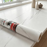 Decotalk White Marble Contact Paper Peel and Stick Countertops Contact Paper Marble Wallpaper Self Adhesive Counter Top Stick Pa