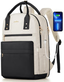 YAMTION Laptop Backpack Women Bookbag School Backpack Computer Bag for Girls College Work Office