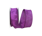 Reliant Ribbon 92975W-910-09F Dupioni Supreme Wired Edge Ribbon, 1-1/2 Inch X 10 Yards, Plum