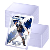 32ct Topload Card Protector, JIQEZNL Upgraded 35pt Hard Card Sleeves, 3 x 4 Card Sleeves Hard Plastic, Top Load Sleeve for Tradi