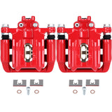 SCITOO Rear Left+Right Brake Calipers With Bracket 19B6886 19B6887 Red Compatible For Acura RDX 2013-2018 For Honda Crosstour 20