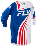 Fly Racing Youth F-16 Jersey (Red/White/Blue, Youth X-Large)