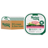 Nutro Adult Natural Grain Free Wet Dog Food Cuts in Gravy, Roasted Turkey, Potato & Pea Stew Recipe, 3.5 oz. Trays (24 Count, Pa