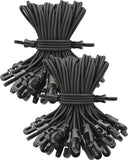 BINCKIN Small Bungee Cords with Hooks 6 Inch, 100 Pcs Short Bungees Strap with Hook for Camping Tarp, Tents, Canopy and Fixings