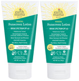 Earth Mama Baby Mineral Sunscreen Lotion SPF 40 | Reef Safe, Non-Nano Zinc, Natural Water Resistant Sun Cream for Babies, Kids &