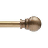 Kenney Davenport 12 Petite cafA Decorative Window curtain Rod, 2848, Brushed Brass