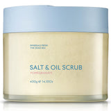SEACRET Body Scrub - Salt & Oil Body Exfoliator with Dead Sea Minerals and Essential Oils, Pomegranate Scent 14.1 FL.OZ.
