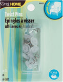 Dritz Home 9023 Twist Pins with Clear Heads (10Piece)