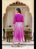Gosriki Women'S Georgette Chikankari Embroidered Anarkali Kurti (Kari Pink-Cmd-Gs_Xl_Dark Pink_X-Large),Pink,,B0C6GXHQ1Q