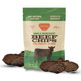 Gaines Family Farmstead Beef Chips for Dogs - 6 oz Natural, High-Protein Dog Treats, Rawhide-Free Chews, Single Ingredient, Made