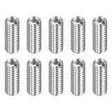 HARFINGTON 10pcs Thread Repair Inserts M6 x 1 Male to M4 x 0.7 Female Thread 15mm Long Stainless Steel Reducing Nuts Metric Self