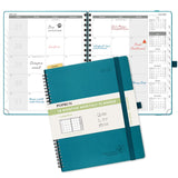 POPRUN Monthly Planner 2025-2026 Spiral Bound (8.5 x 10.5) 18 Months Calendar (Jul 2025 - Dec 2026) - 4 Pages per Month with