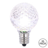 Vickerman G30 Faceted Led Purewht Bulb E12 25/Box - Xledg3P-25