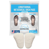 HAPAD Longitudinal Metatarsal Arch Support Inserts for Women & Men, X-Small (Pack of 1) - Adhesive Arch Support Pads, Metatarsal