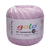 golo Crochet Thread Balls Size 10 Crochet Yarn for Knitting Light Pink 608