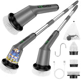 Electric Spin Scrubber for Bathroom, Shower Scrubber with Long Handle