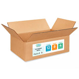 Medium Moving & Shipping Boxes 12 x 8 x 4 inches (5-Pack) - Extra Strength 200 lb vs Regular - Corrugated Boxes for Packaging fo