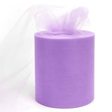 6 x 200 Yards Lavender Tulle Fabric Rolls, Light Purple Spool Tulle Ribbon for DIY Tutu Skirt Wedding Decoration Baby Shower Bir