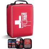 First Aid Kit, Upgrade Trauma First Aid Kit with Labelled Compartments -Emergency Medical Kits with Molle System First Aid Kits