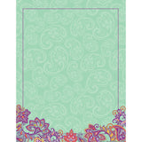 POSITIVELY PAISLEY BLANK CHART