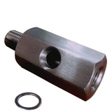 Oil Pressure Sensor Tee 1/8 BSPT Female to 1/8 BSPT Male with 1/8 NPT Gauge Port Adapter Turbo Supply Feed Line T Stainless Stee