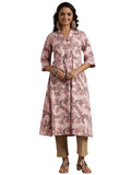 Libas Women'S Cotton Printed A-Line Kurtas (29222_Pink
