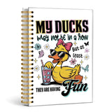 Enkvke Funny Duck Sarcastic Notebook Journal A5,