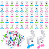 Chuangdi 60 Pcs Teeth Storage Box Lovely Baby Milk Tooth Organizer Container Teeth Saver Save Box Case Gift for Kids Lost Teeth