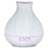 BZseed Aromatherapy Essential Oil Diffuser 550ml 12 Hours White Wood Grain Aroma Diffuser with Timer for Large Room, Home, Baby