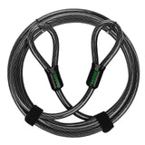 DAOSEC 15 ft x 1/2 Heavy Duty Cut-Proof Security Cable | Flexible Vinyl-Coated Braided Steel with Looped Ends | Weatherproof Ant