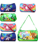 Rishabh Overseas Kids Duffle Bag With Jungle Animal Print | Travel & Overnight Bag For Boys And Girls | Lightweight Carry Bag Wi