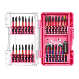 Geinxurn 28Pieces Impact Screwdriver Bits Set, Magnetic S2 Steel Phillips/Slotted/Square/Torx Insert Power Bits Tips, Impact Bit