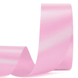 Pink Ribbon 1 1/2 Inch, 25 Yards Solid Pink Satin Ribbon for Gift Wrapping Floral Bouquets Wedding Party Decoration