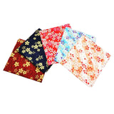 ATORSE 5Pcs Cotton Craft Fabrics Japanese Design Floral Printed for Toy Quilt Pouch