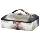 SyXIOP Insulated Casserole Carrier Bag Cartoon Funny White LaPerm Cats