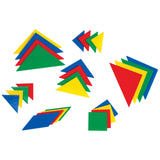 LEARNING ADVANTAGE Tangrams - Set of 28 - Puzzle Blocks for Geometry and Problem Solving - Math Manipulatives for Kids - Practic