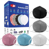 Sassoon Bis Approved N95 Face Mask For Men & Women (Multi, Pack Of 5) Anti Pollution Cotton Reusable & Washable Mask With 6 La