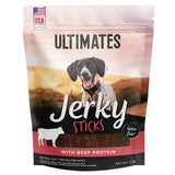 Ultimates Jerky Beef Sticks Soft Grain-Free Dog Treats (7 oz. Pouch)