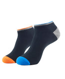 Jockey 7052 MenS Compact Cotton Stretch Low Show Socks With Stay Fresh Treatment_Black_Free Size