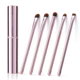 GUIGUDESN 5Pcs Eyeshadow Brush Set, Premium Eyebrow Brush Eyeshadow Brush Concealer Brush Eye Blending Brush Eye Smudge Brush wi