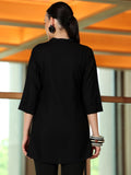 Libas Women'S Solid Straight Tunics (58212_Black Black M